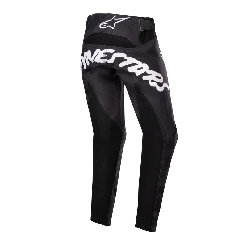 Alpinestars Racer Hana 2024 Kinder Motocross Hosen Schwarz und Weiß