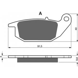 Bremsbeläge GOLDFREN 221 AD  STREET