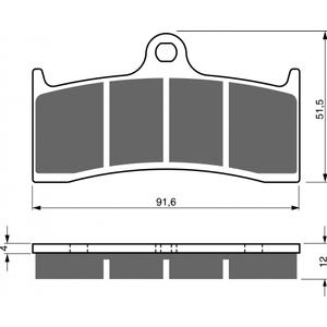 Bremsbeläge GOLDFREN 225 AD  OFF-ROAD FRONT