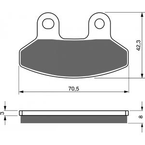 Bremsbeläge GOLDFREN 234 AD  OFF-ROAD FRONT