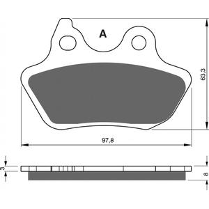 Bremsbeläge GOLDFREN 244 AD