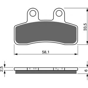 Bremsbeläge GOLDFREN 250 AD