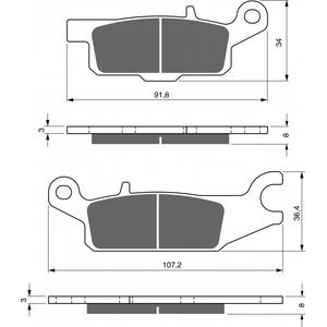 Bremsbeläge GOLDFREN 252 AD  OFF-ROAD FRONT