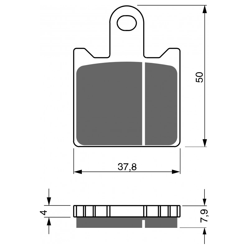 Bremsbeläge GOLDFREN S33 STREET FRONT (1 set = 4 pcs)