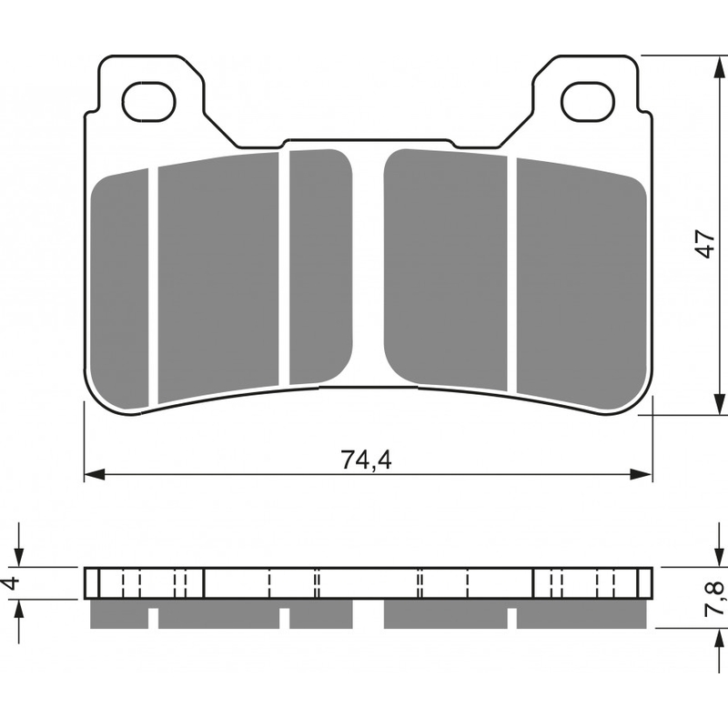 Bremsbeläge GOLDFREN GP6