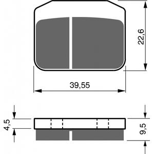 Bremsbeläge GOLDFREN 220 GP6