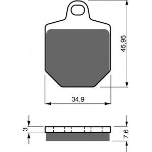 Bremsbeläge GOLDFREN 238 GP6