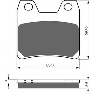 Bremsbeläge GOLDFREN 222 S3