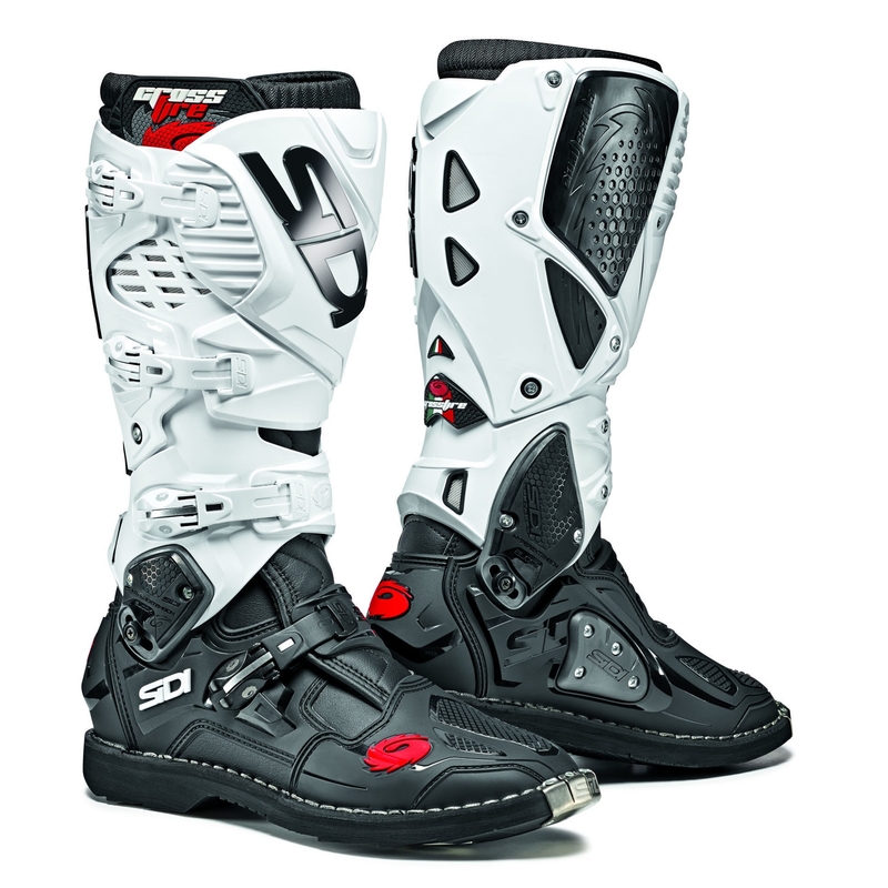 Motorradstiefel SIDI CROSSFIRE 3 schwarz und weiß