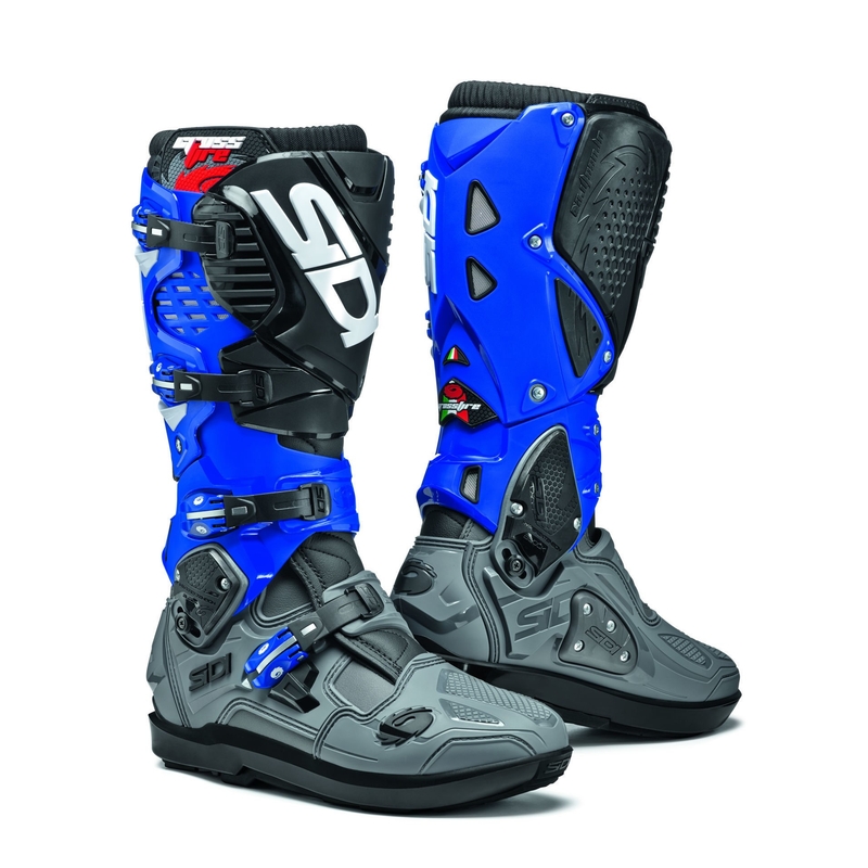 Motorradstiefel SIDI CROSSFIRE 3 SRS grau-blau-schwarz