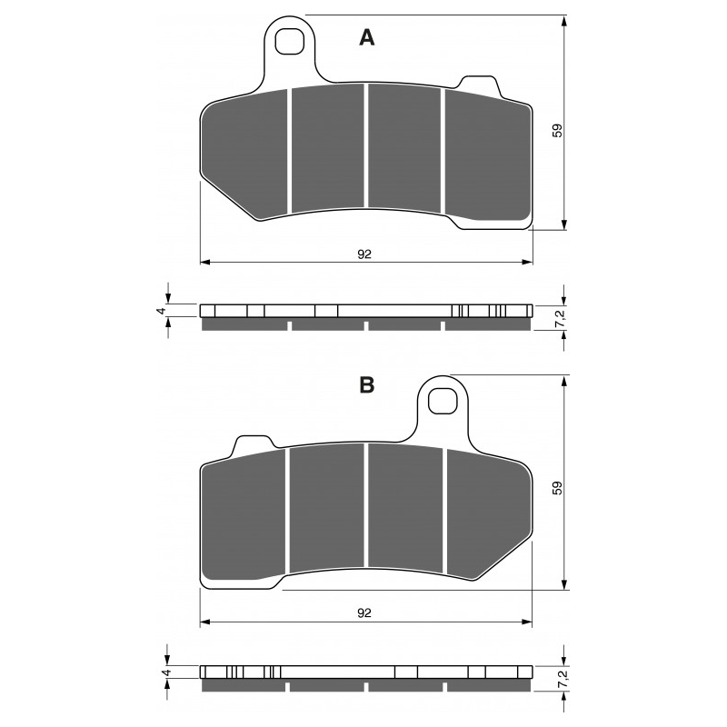 Bremsbeläge GOLDFREN S3