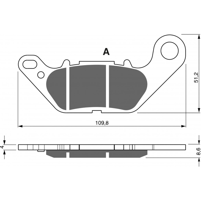 Bremsbeläge GOLDFREN S33 STREET FRONT für YAMAHA XC 115 S D'elight 2014-2016