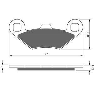 Bremsbeläge GOLDFREN 280 AD  OFF-ROAD FRONT