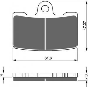 Bremsbeläge GOLDFREN 269 GP6 (1 set = 4 pcs)