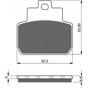 Bremsbeläge GOLDFREN 263 AD  STREET