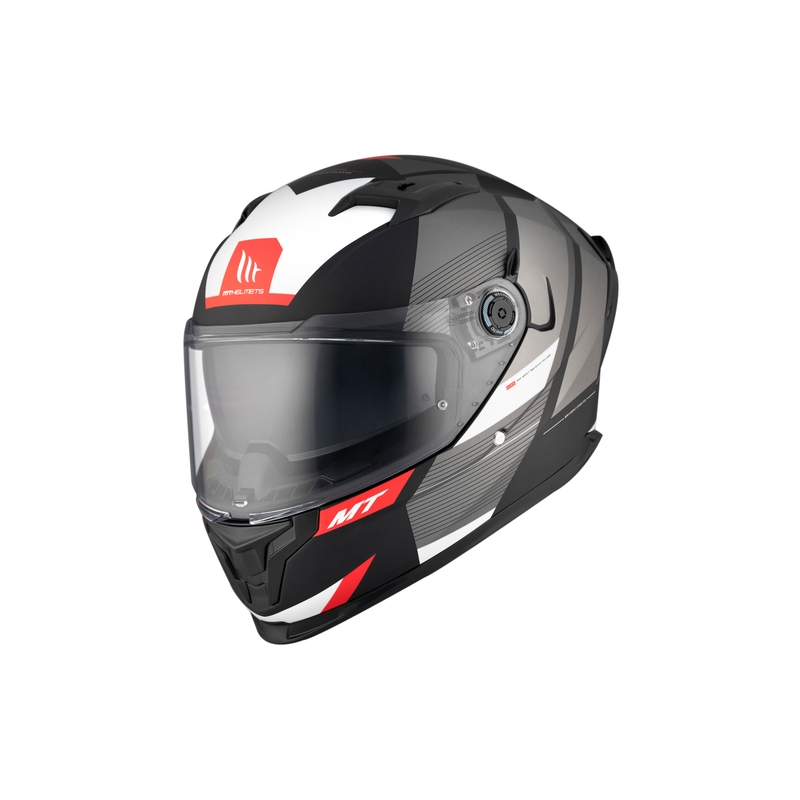 MT BRAKER CHENTO B0 Integral Motorradhelm schwarz-grau-weiß
