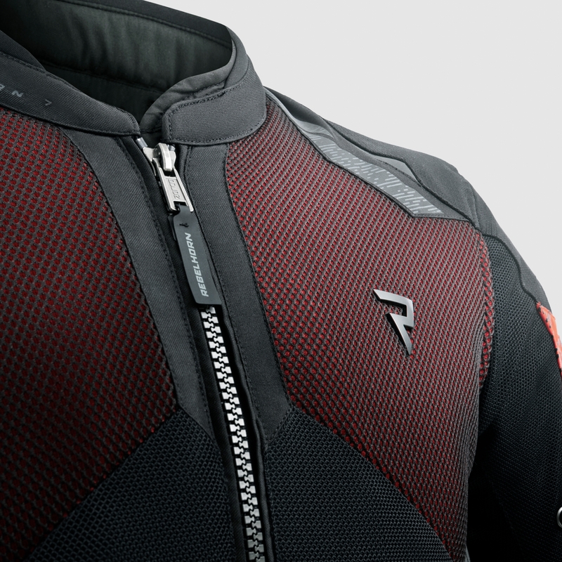Rebelhorn Jax Motorradjacke schwarz-rot