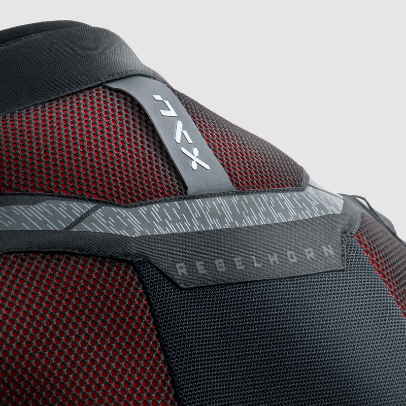 Rebelhorn Jax Motorradjacke schwarz-rot