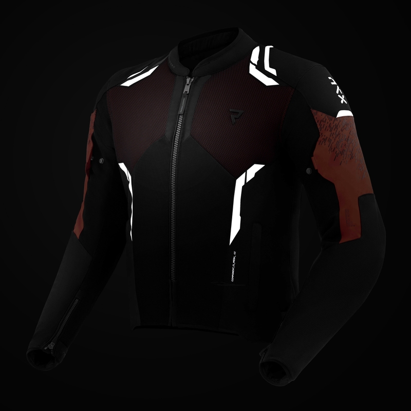 Rebelhorn Jax Motorradjacke schwarz-rot