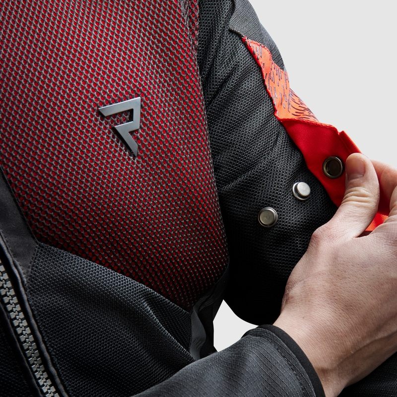 Rebelhorn Jax Motorradjacke schwarz-rot