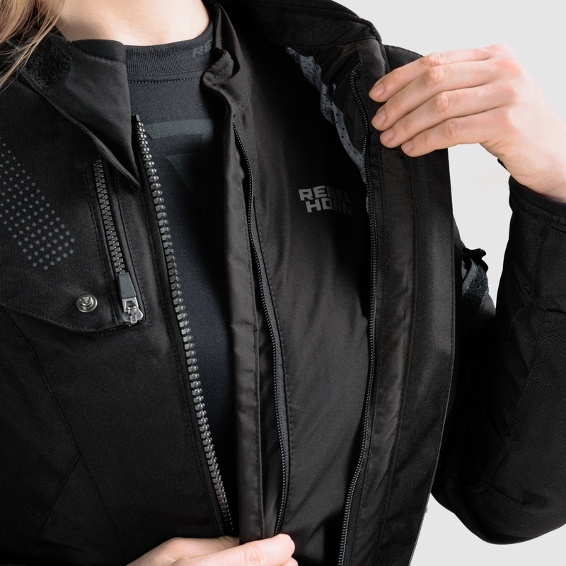 Damen Motorradjacke Rebelhorn Hiker IV schwarz