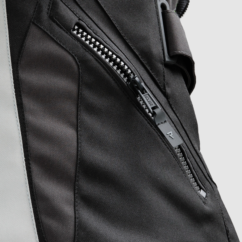 Damen-Motorradjacke Rebelhorn Hiker IV, schwarz-grau-fluoreszierend gelb