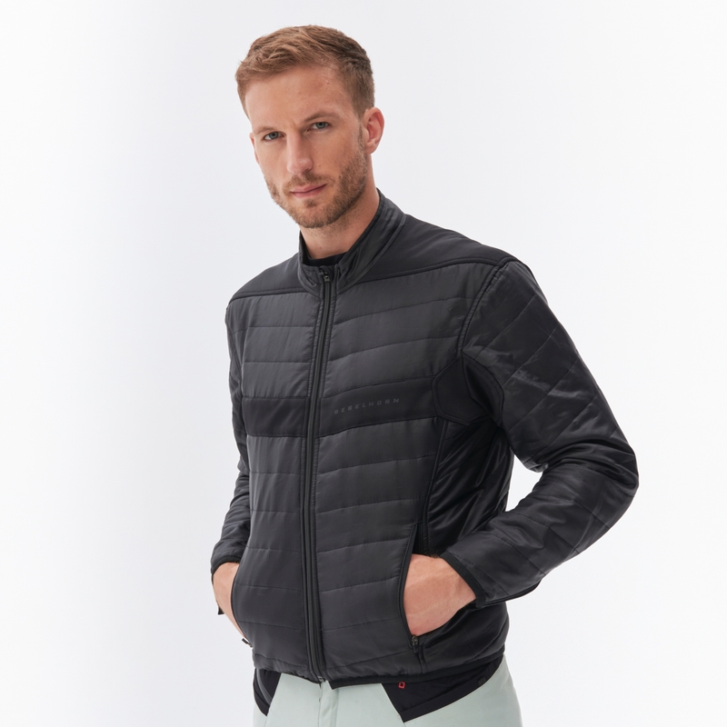 Rebelhorn Range grau-schwarz-rote Motorradjacke
