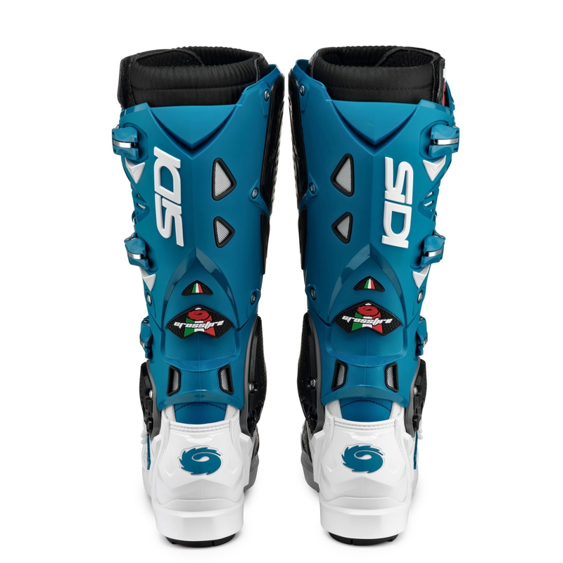 Motorradstiefel SIDI CROSSFIRE 3 SRS weiß-blau