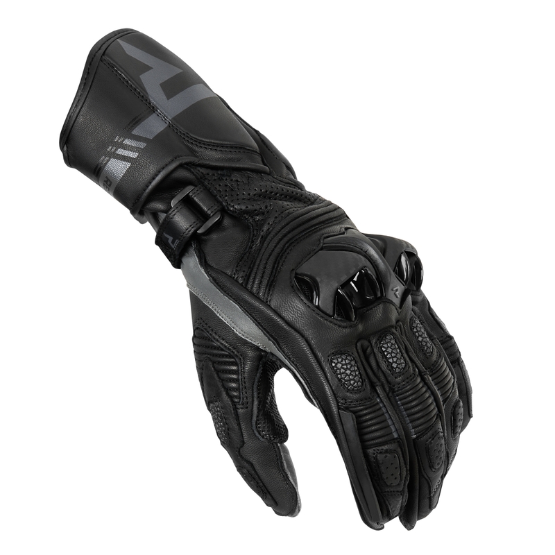 Motorradhandschuhe Rebelhorn ST Lang schwarz Ausverkauf