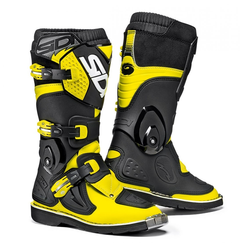 Kinder-Motorradschuhe SIDI FLAME gelb-schwarz