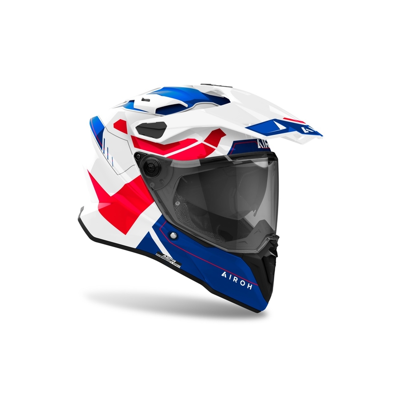 Endurohelm Airoh Commander 2 Reveal glänzend blau-rot