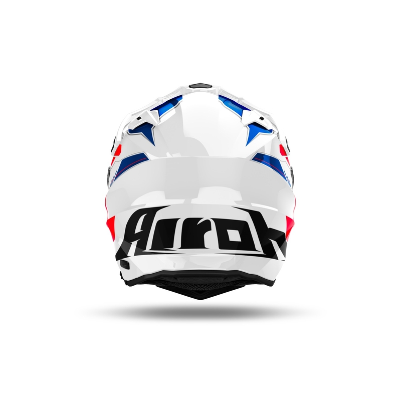 Endurohelm Airoh Commander 2 Reveal glänzend blau-rot
