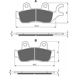 Bremsbeläge GOLDFREN 285 AD  OFF-ROAD FRONT