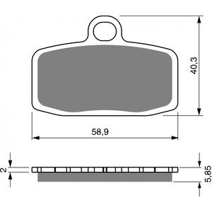 Bremsbeläge GOLDFREN 308 AD  OFF-ROAD FRONT