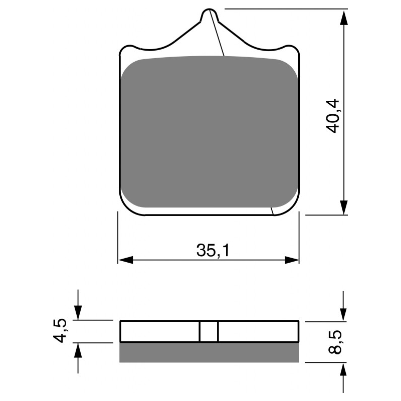 Bremsbeläge GOLDFREN S3 (1 set = 4 pcs) Ausverkauf