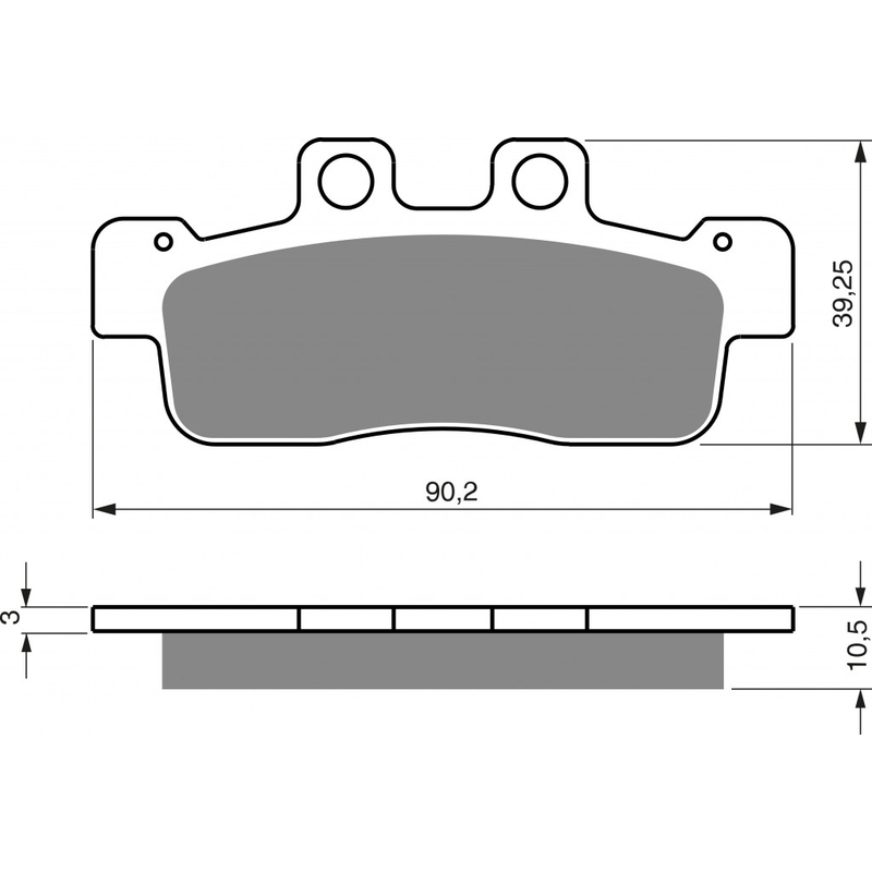 Bremsbeläge GOLDFREN S3 für YAMAHA YW 125 BWS  2010-2013