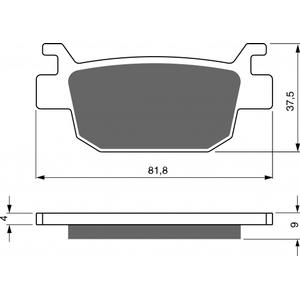 Bremsbeläge GOLDFREN 287 AD  STREET
