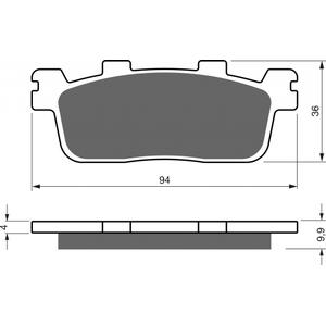 Bremsbeläge GOLDFREN 355 AD  STREET