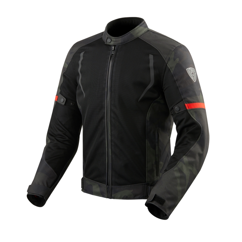 Revit Torque schwarz-grüne Camouflage Motorradjacke Ausverkauf