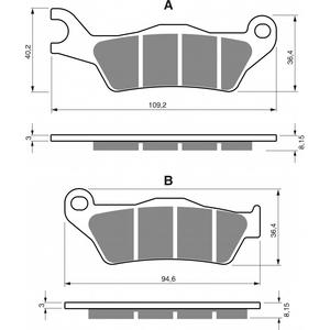 Bremsbeläge GOLDFREN 351 AD  OFF-ROAD FRONT