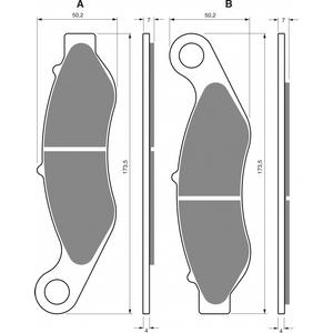 Bremsbeläge GOLDFREN 352 AD