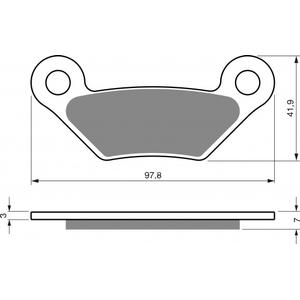 Bremsbeläge GOLDFREN 356 AD  OFF-ROAD FRONT