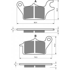Bremsbeläge GOLDFREN 357 AD  STREET