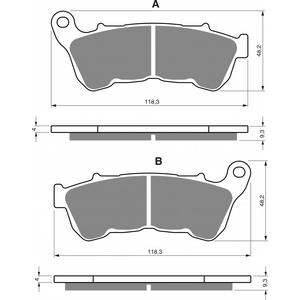 Bremsbeläge GOLDFREN 359 AD