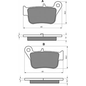 Bremsbeläge GOLDFREN 360 AD