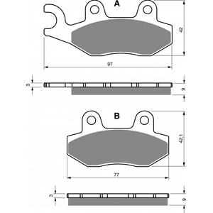 Bremsbeläge GOLDFREN 334 AD