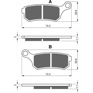 Bremsbeläge GOLDFREN 319 AD