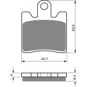 Bremsbeläge GOLDFREN 326 S3 (1 set = 4 pcs)