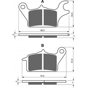 Bremsbeläge GOLDFREN 336 AD  STREET