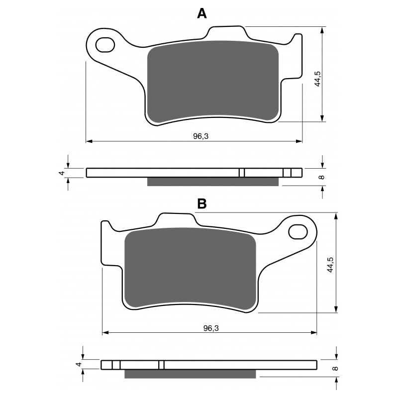 Bremsbeläge GOLDFREN S33 STREET REAR Ausverkauf